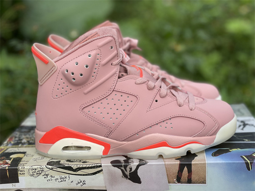 Pure original version_ Aleali May X Air Jordan 6_ cherry blossom powder_ cherry number_ CI0550-600.36 --- 44-1b946104